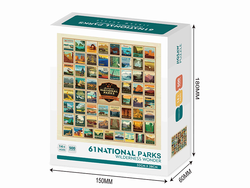61 National Parks Wilderness Wonder Jigsaw Puzzle 500pcs