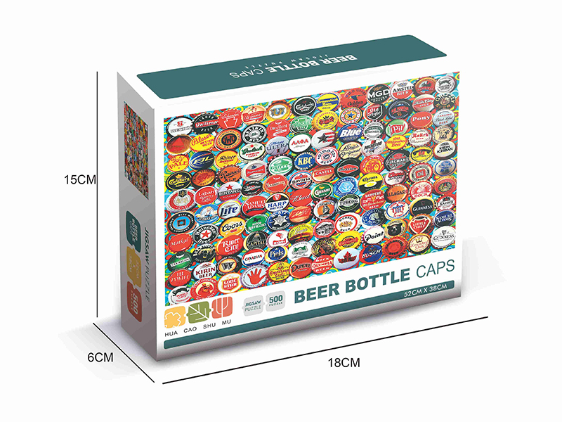 Beer Bottle Caps Jigsaw Puzzle 500pcs