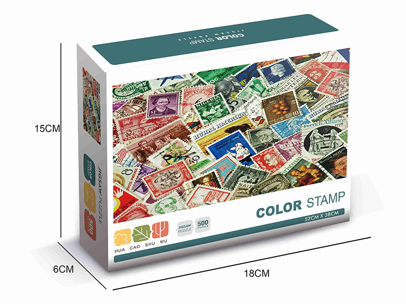 Color Stamp Jigsaw Puzzle 500pcs