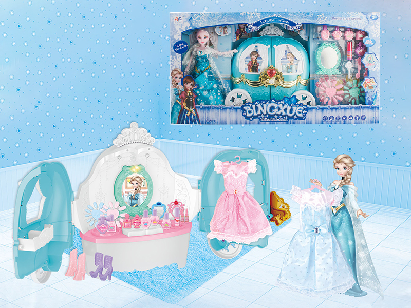 Ice Fairl Tales Dressing Car With Light And Music + Doll