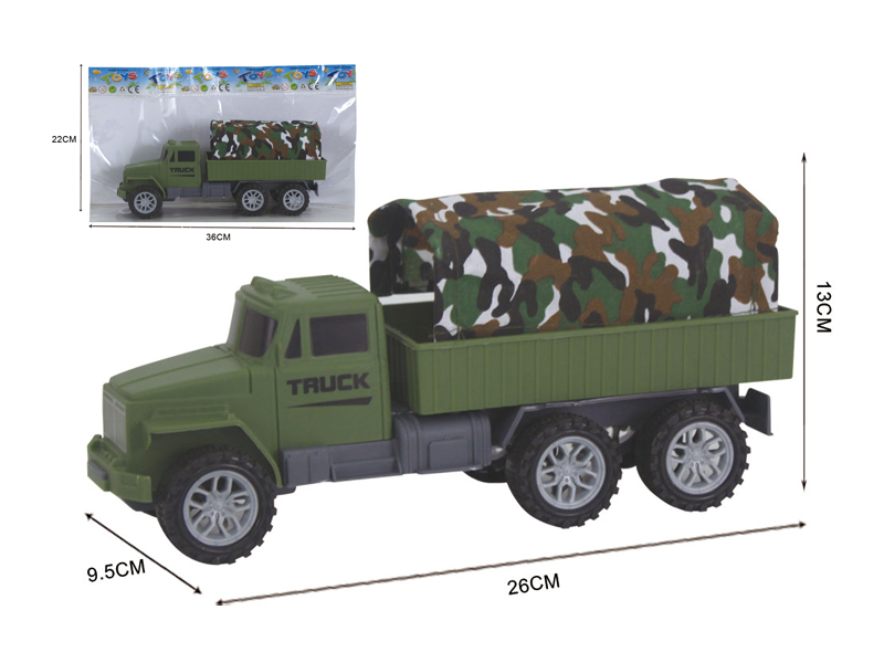 Friction Military Canvas Truck