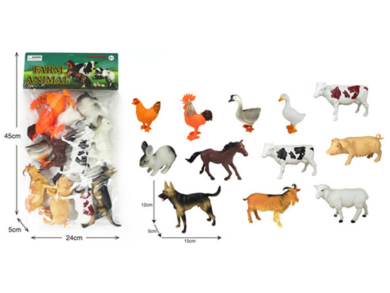 12pcs Poultry Animals