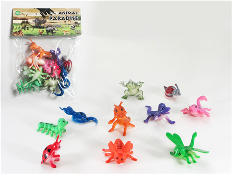 10pcs Cartoon Insect Animal Set