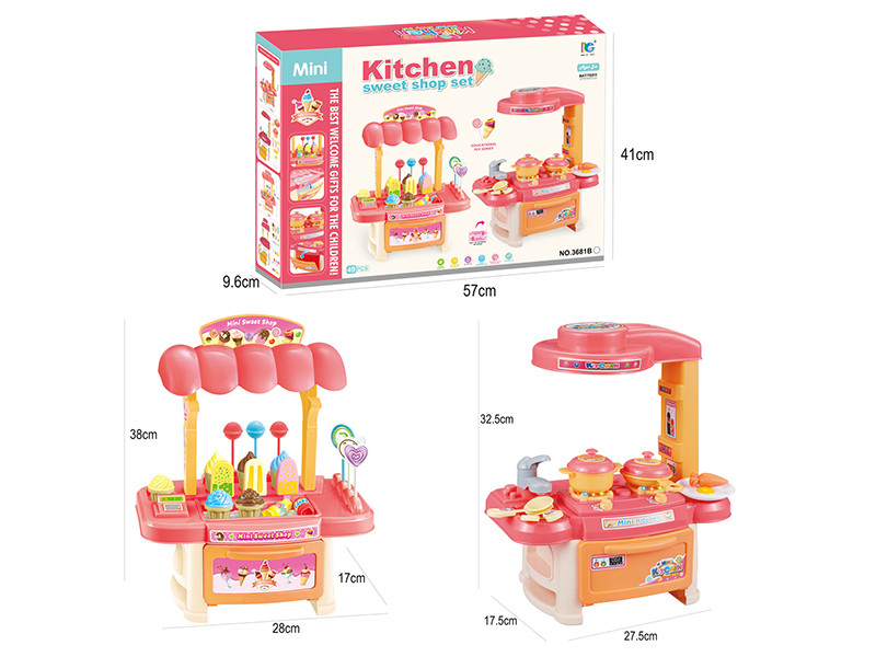 Mini Sweet Shop + Kitchen Table(Light & Music)