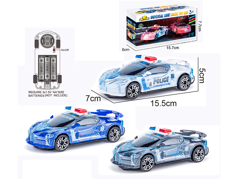 B/O Go And Bump Bugatti Police Car With Lights