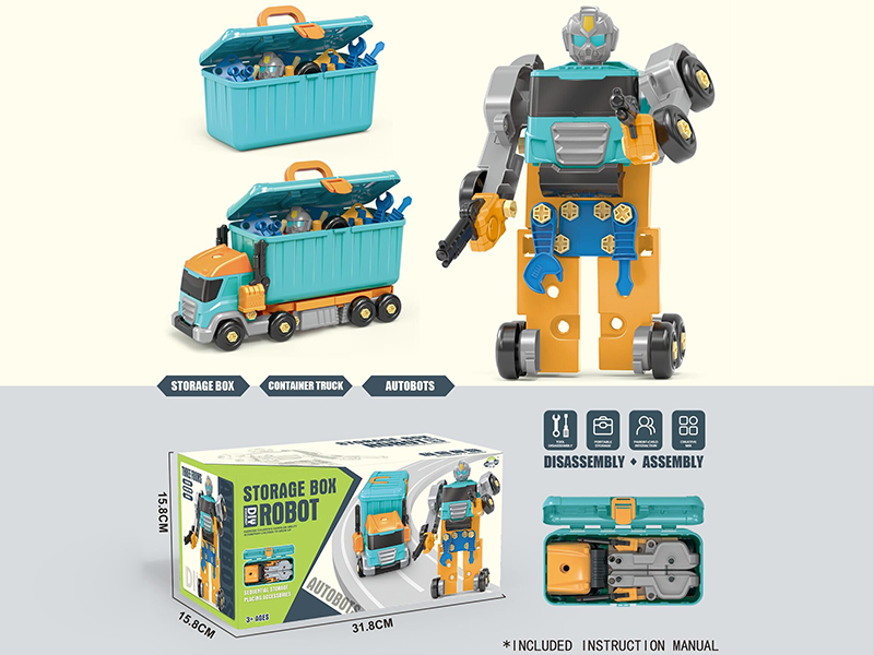 Transforming Robot Container Car (Storage Box & Container Car & Robot)
