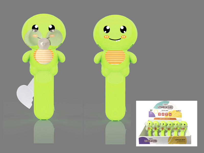 24Pcs Mini Cartoon Dinosaur Hand Fan