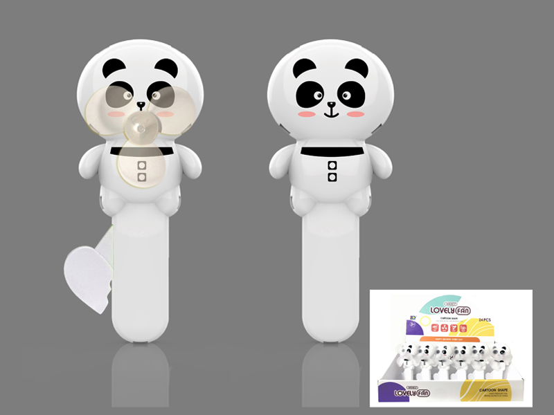 24Pcs Mini Cartoon Panda Hand Fan