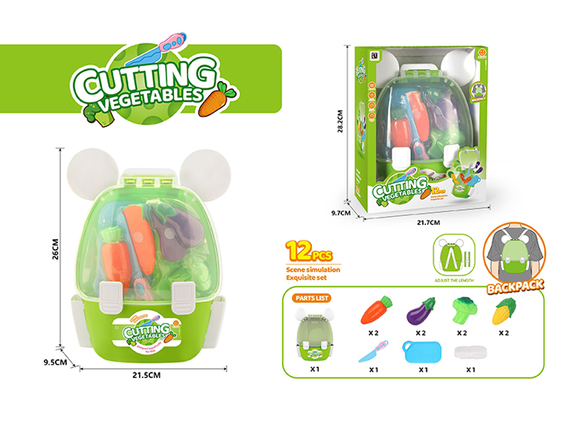 12PCS Cutting Vegetable Backpack