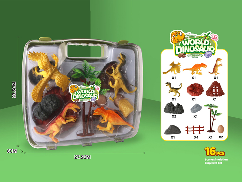 16PCS Dinosaur Paradise Set