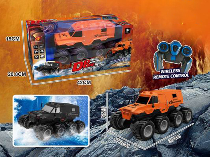 2.4G Remote Control  8-Wheel Amphibious Cross-country Car