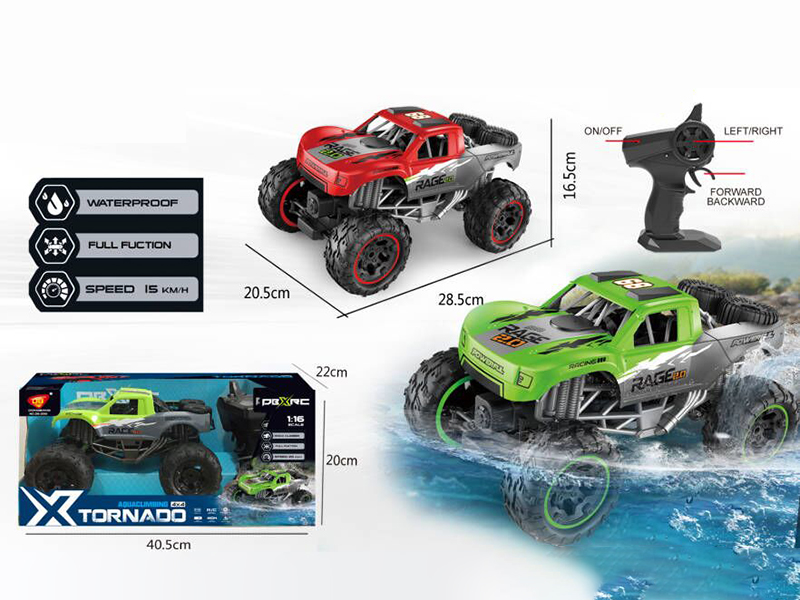 2.4G Remote Control 1:16 4WD Amphibious Cross-country Car