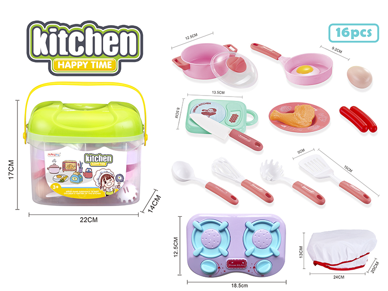 Storage Bucket Kitchen Set 16pcs