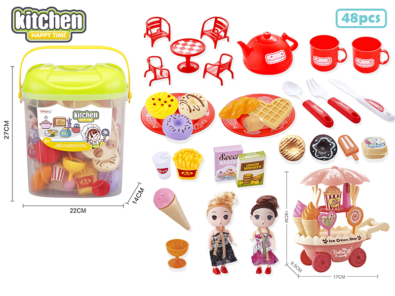 Storage Bucket Kitchen Set 48pcs