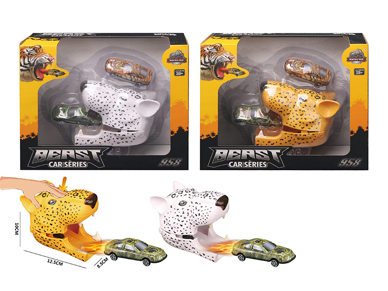 Leopard Head Ejection Alloy Car