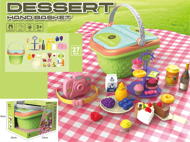 27Pcs Dessert Picnic Basket