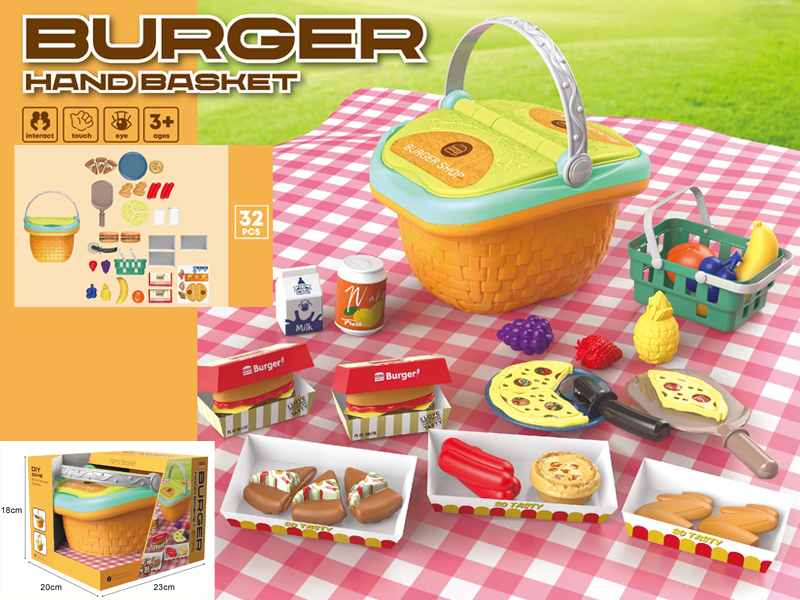 32Pcs Pizza Picnic Basket