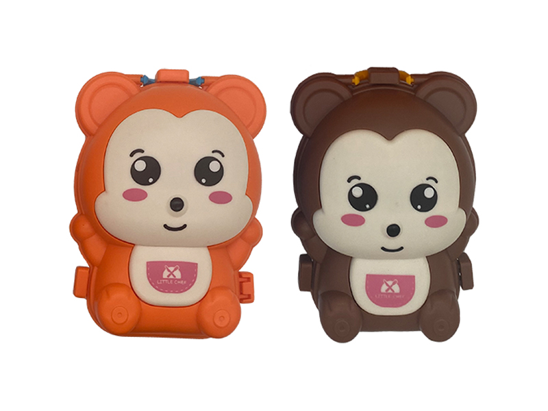 Diy Cute Monkey Tableware Toy