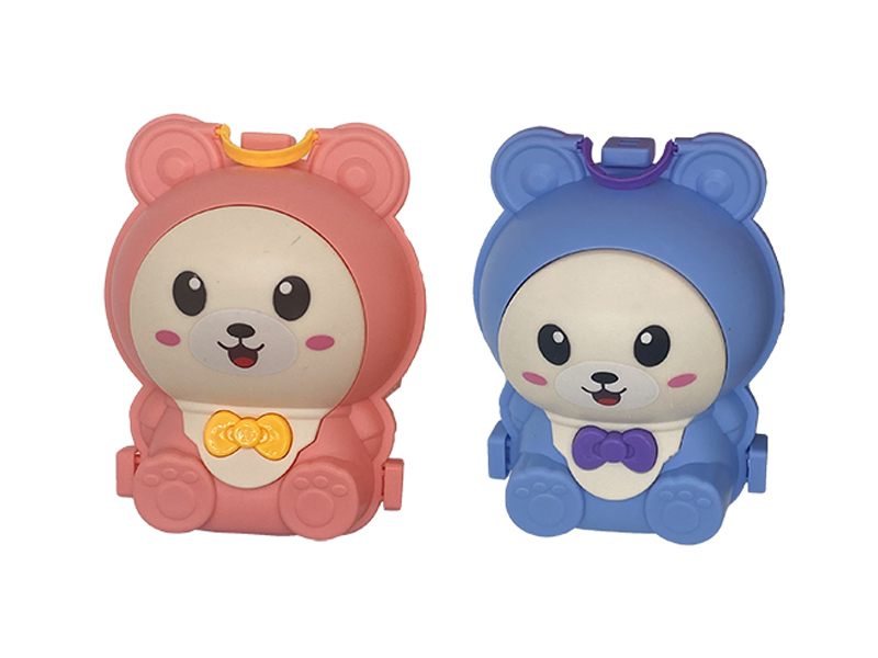 Diy Cute Bear Tableware Toy