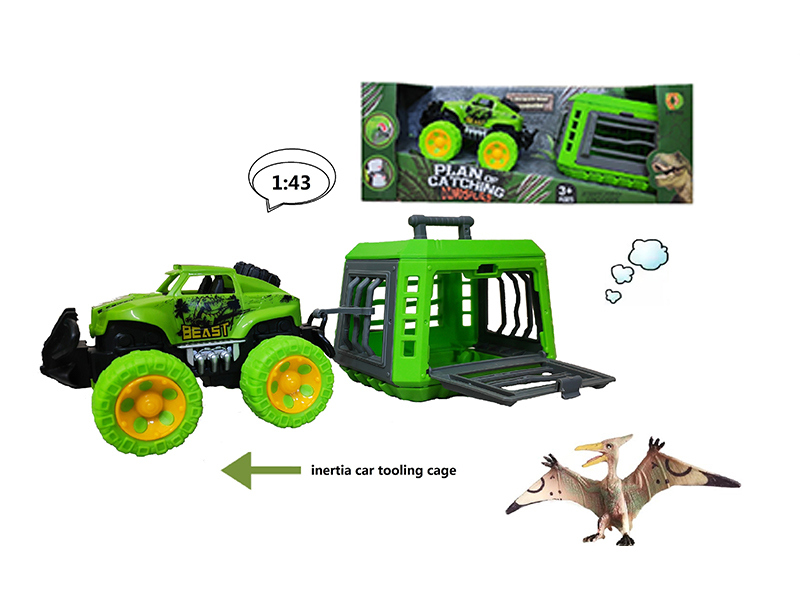 Friction Car With Pterosaur