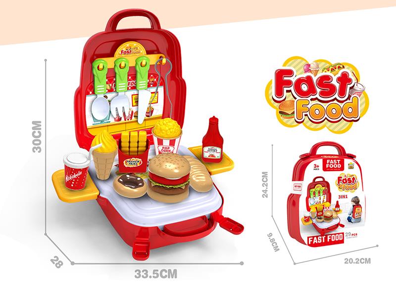 3 In 1 Hamburger Backpack