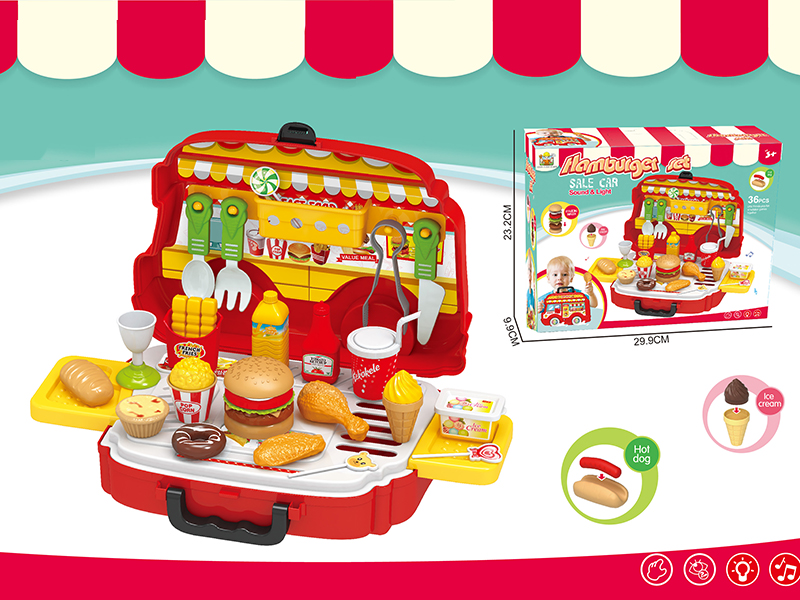 Hamburger Selling Car With Light And Music