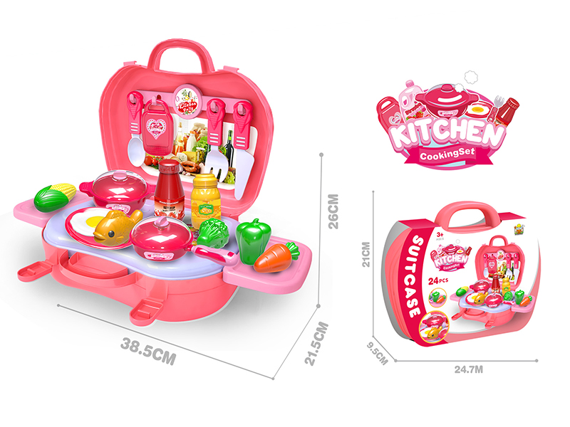 2 In 1 Kitchen Cooking Set Suitcase