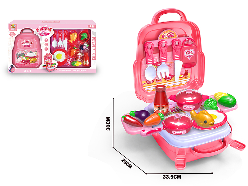 Kitchen Cooking Set 3 In 1 Backpack