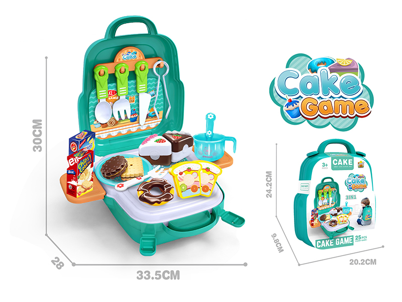 Cake Game Backpack 3 In 1 Set