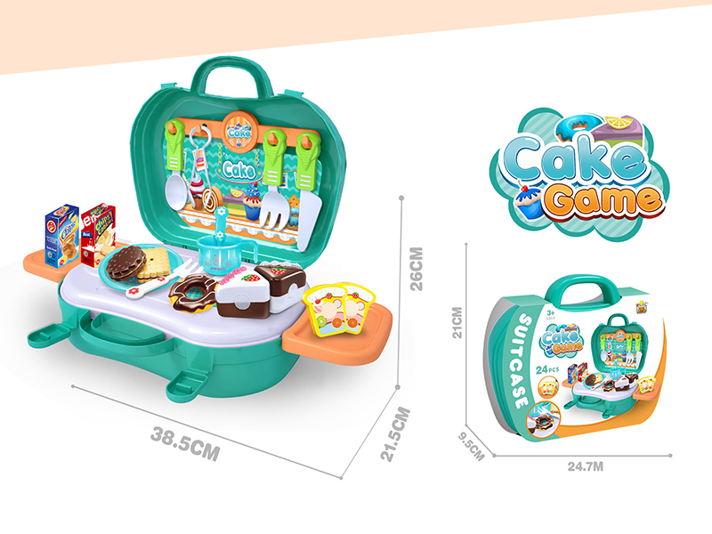 2 In 1 Cake Game Suitcase 24pcs