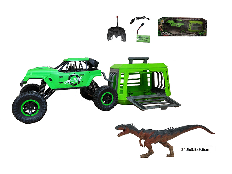 1:12 R/C Jeep+Cage+Allosaurus