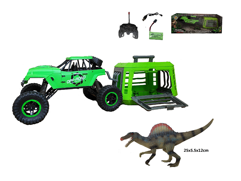 1:12 R/C Jeep+Cage+Spinosaurus
