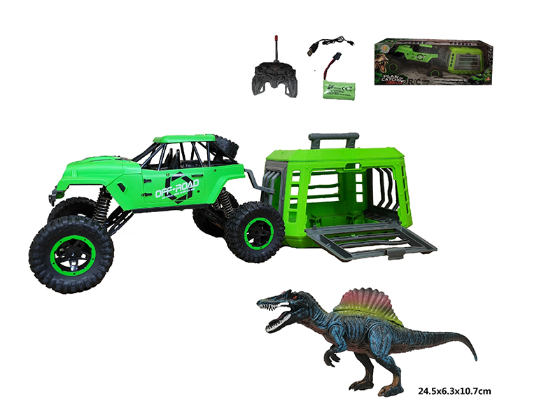 1:12 R/C Jeep+Cage+Spinosaurus