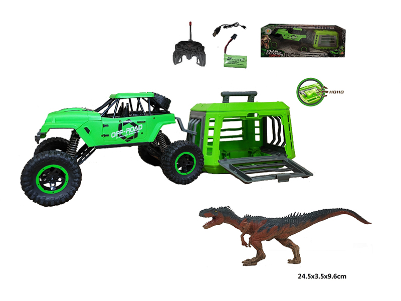1:12 R/C Jeep+Cage+Allosaurus