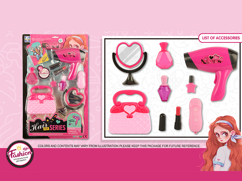 9Pcs B/O Hair Dryer Accessories Set