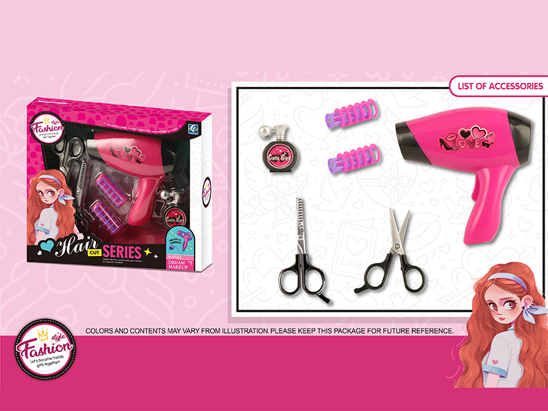 6Pcs B/O Hair Dryer Accessories Set