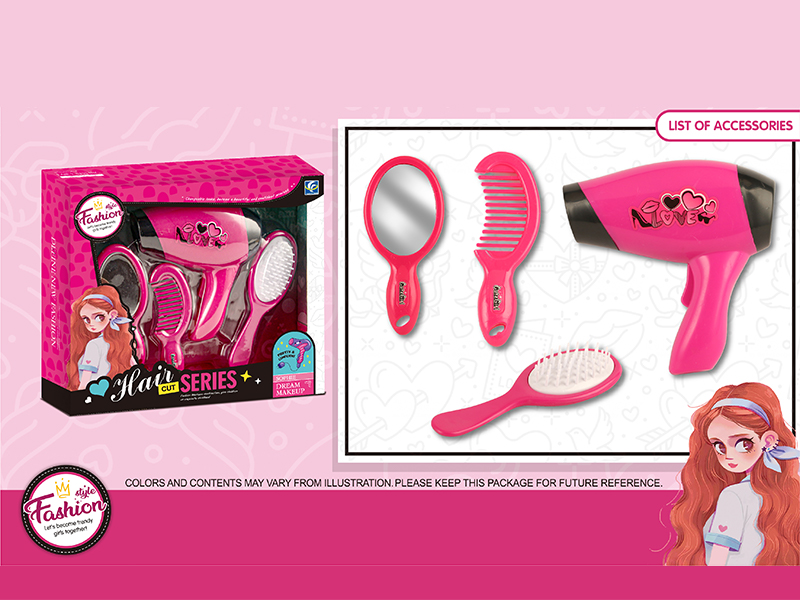 4Pcs B/O Hair Dryer Accessories Set