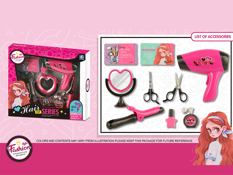 9Pcs B/O Hair Dryer Accessories Set