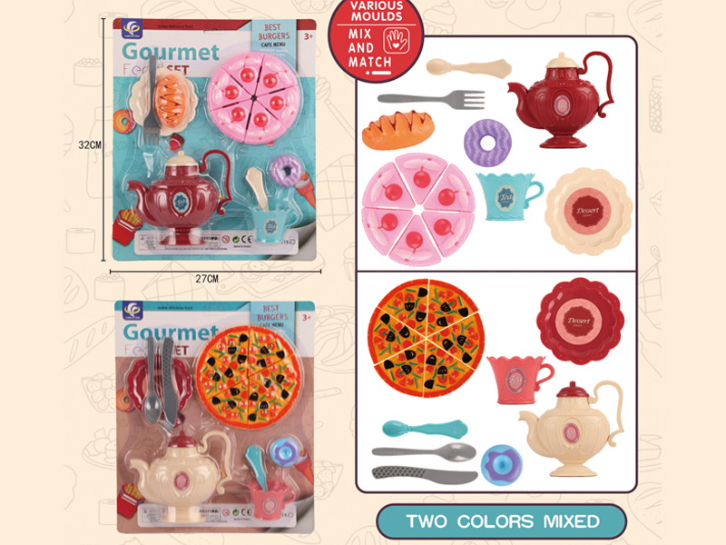13PCS Tea Set Toy Set+Dessert