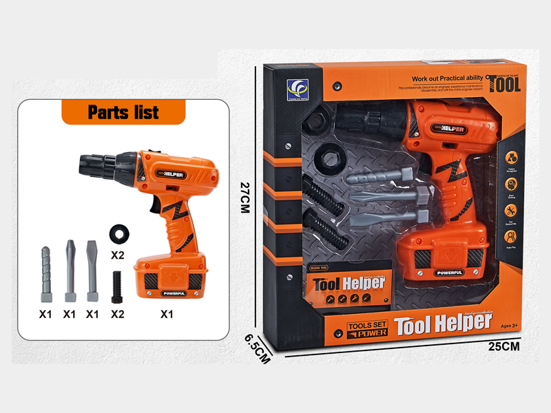 9Pcs B/O Tool Hand Electric Drill