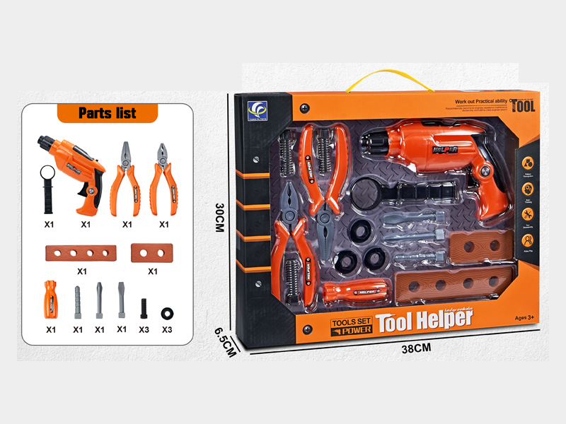 16PCS B/O Tool Set With Light