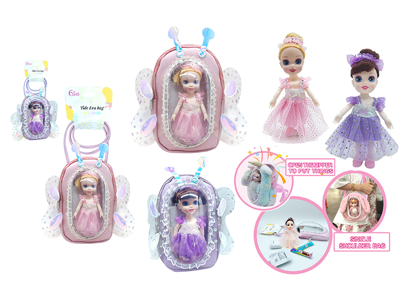 6 Inch Doll + Fashion Shoulder Bag
