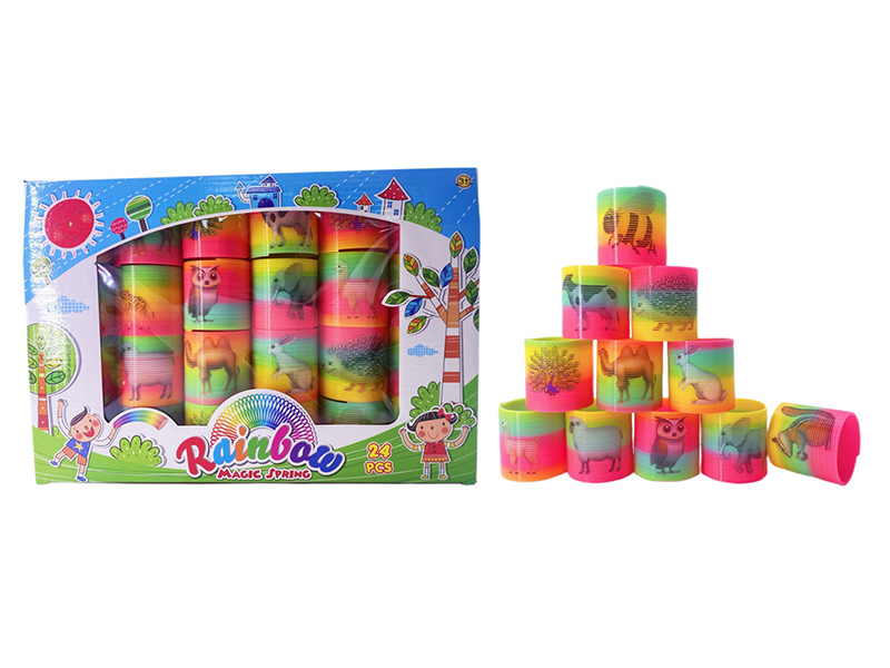 24PCS Rainbow Circle Of Animals