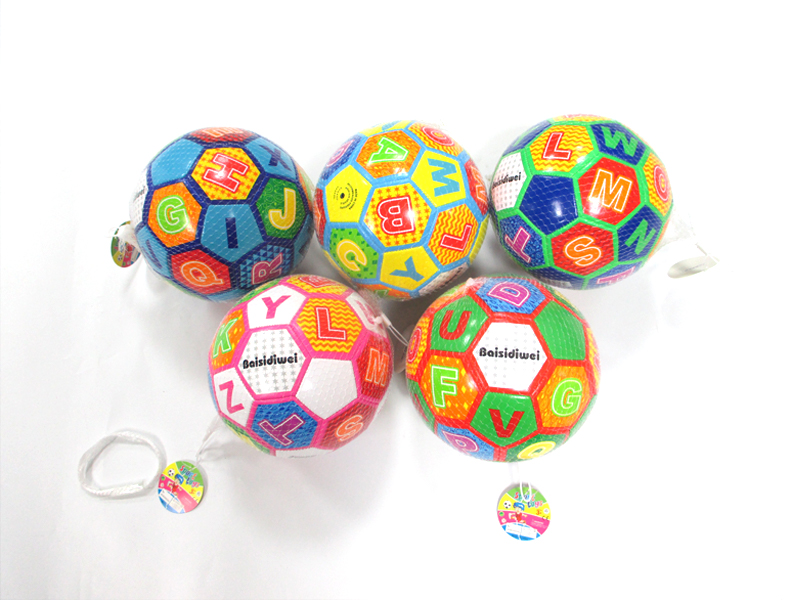 6 Inch Colored Letter Football Toy