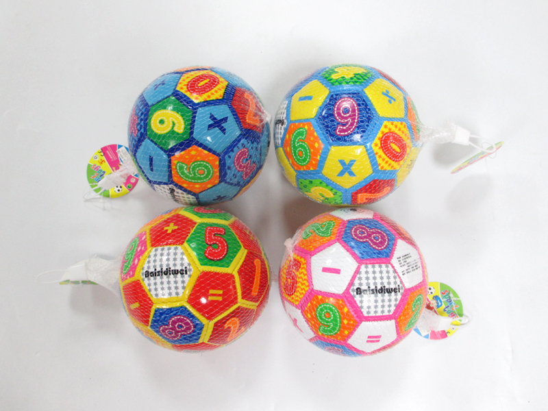 6 Inch Colored Letter Football Toy
