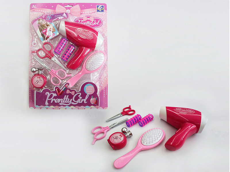 7PCS B/O Hair Dryer Jewelry Set