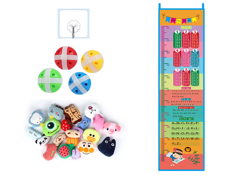 Sticky Balls Height Measure Kids Height Ruler(Alphabet)