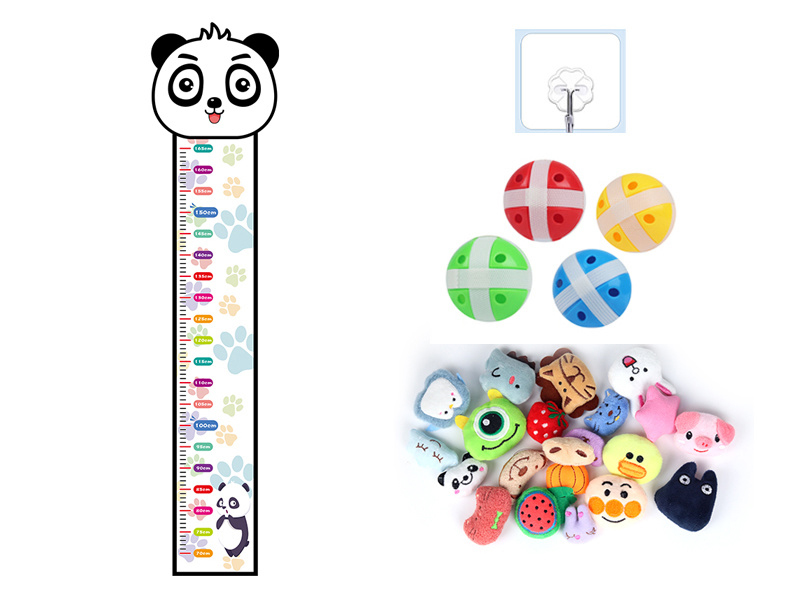 Sticky Balls Height Measure Kids Height Ruler(Panda)