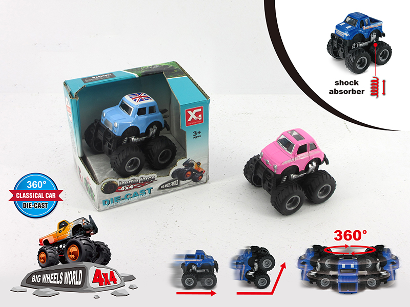 4WD Friction Cross Country Alloy Car With Shock Absorbers