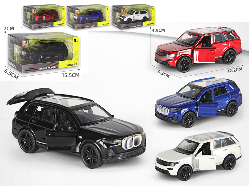 1:36 Alloy Pull Back Three-Door Off-Road Vehicle